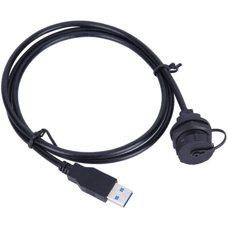 IP67 wasserdichter USB 3.0 Stecker/Buchse, Einbaukabel mit Adapterstecker (1/5)