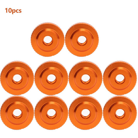 10 Stück M4 Flügelmuttern aus Aluminiumlegierung – leuchtend orange für schnelle Befestigung (1/5)