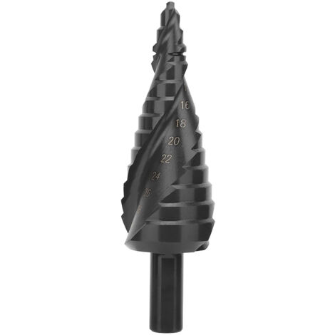Stufenkegelbohrer aus nitriertem Schnellarbeitsstahl zum Bohren von Blechen, Durchmesser 6-30 mm (1/5)