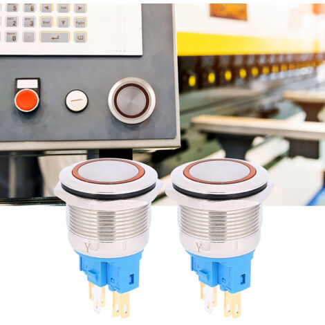 Produktbild von Uxcell Druckknopf-Überlastschutz – 2 Stück, 10A, 125/250V, Thermoschalter Mit Reset-Funktion
