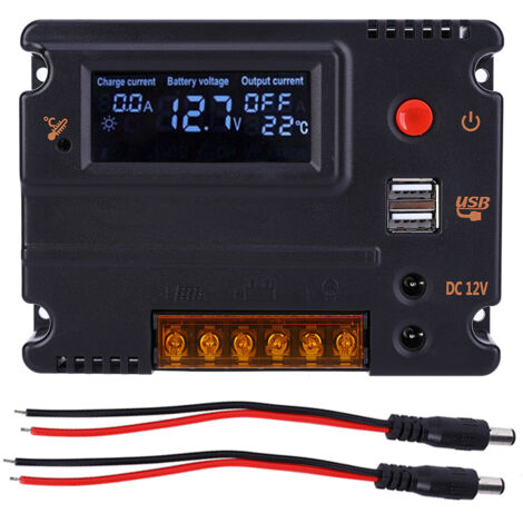 12V 20A LiFePO4-Akkuladegerät mit hintergrundbeleuchtetem LCD-Display für Fahrzeuge und Camping (1/5)
