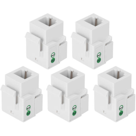 RJ11 Kategorie 3 Telefon-Sprachmodul, 5 Stück mit Staubschutzkappe für Netzwerkverkabelung (1/5)