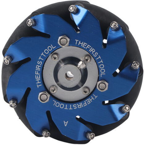Mecanum 4" gerades Aluminiumrad mit TPU-Rollen für Industrieroboter und AGVs (1/5)