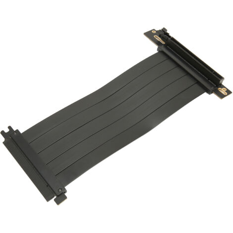 20 cm langes rechtwinkliges PCIe 4.0 x16 Verlängerungskabel, flexibel und schnell für GPUs (1/5)