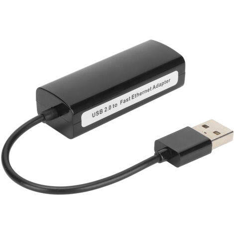 10/100-Mbit/s-USB-Ethernet-Adapter, Plug-and-Play, für kabelgebundene LAN-Verbindungen, kompatibel mit Windows, Mac und Linux (1/5)