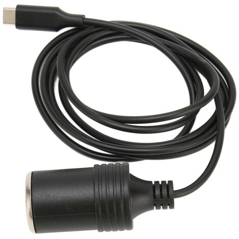 45-W-USB-C-Kfz-Zigarettenanzünderadapter mit 1,4 m Kabel, 15 V/3 A PD-Schnellladefunktion