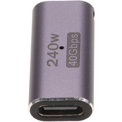 USB-C auf USB4 40 Gbit/s 8K PD240W Schnellladeadapter aus Aluminium für MacBook und Smartphone (1/5)
