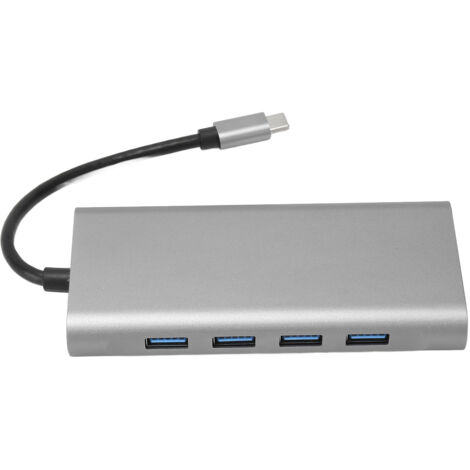 11-in-1 USB-C-Dockingstation mit HDMI-, VGA- und Ethernet-Anschlüssen sowie PD-Schnellladefunktion für MacBook und Laptop (1/5)