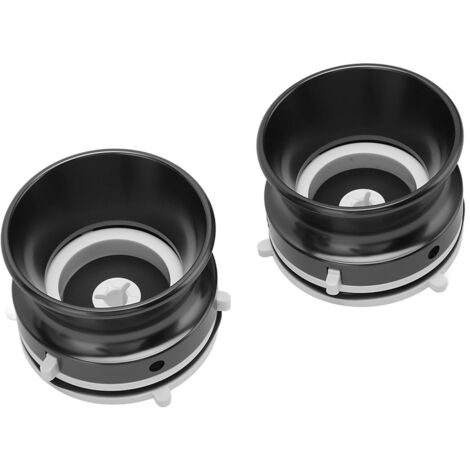 Paar NAB 10-Zoll-Adapter aus polierter Aluminiumlegierung für Studer, Revox, Akai, Teac – Professionelle Spulenadapter (1/5)