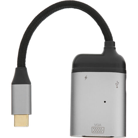 USB-C-zu-VGA-1080p-60Hz-Adapter mit PD-Ladefunktion für Laptop und Projektor (1/5)