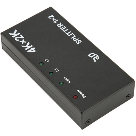 HDMI 1 auf 2 4K 60Hz Splitter, Dual-Screen-Splitter mit 100-240V Netzteil für Monitore (1/5)