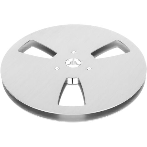 Leere 7-Zoll-Spule aus Aluminiumlegierung für TEAC, silberplattiert mit 3 Löchern (1/4 Zoll) (1/5)
