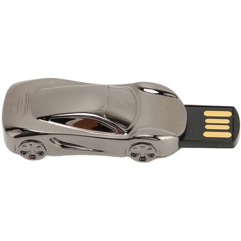128 GB USB-Stick in Autoform – Mini-USB-2.0-Stick, Plug & Play für PC, Auto und Laptop, Metalldesign (1/5)