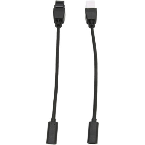 USB-C-Buchse-auf-Buchse-Adapter, 2 Stück Keystone-Stecker für USB 3.1 Typ-C-Wandverlängerungskabel (1/5)
