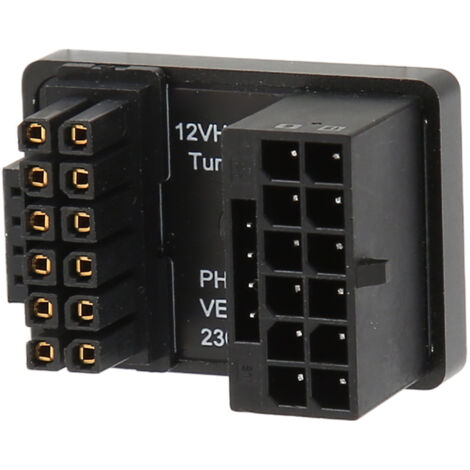 180° gebogener 16-Pin 12VHPWR PCIe 5.0 Stecker-Buchse-Grafikkartenadapter, schwarzer abgewinkelter Stecker für PC (1/5)