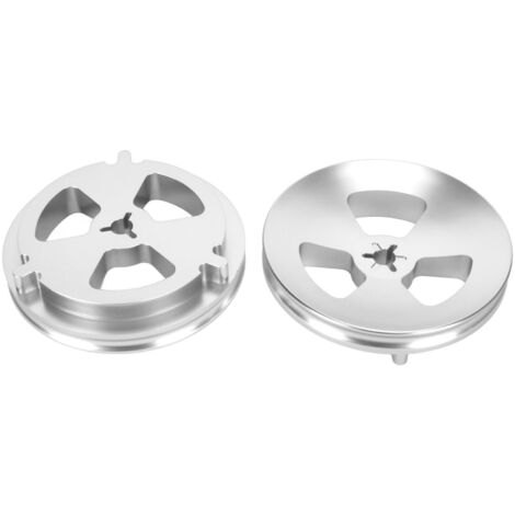 NAB 1/4-Zoll-Adapter aus poliertem Aluminium für Studer-, ReVox- und Denon-Spulen – Paar Ersatzteile (1/5)
