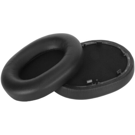 Ersatz-Ohrpolster aus Memory-Schaum und Kunstleder für Sony WH-1000XM5, geräuschisolierend, schwarz (1/5)