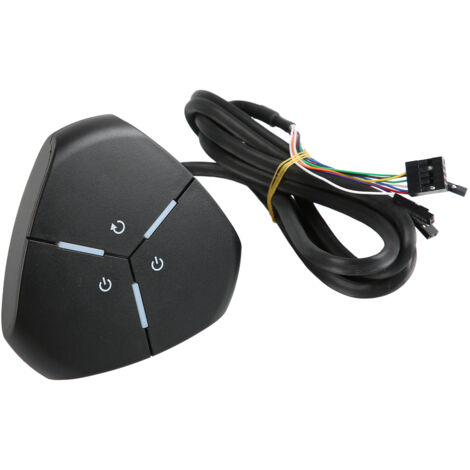 Doppelter Ein-/Ausschalter für PC, robuster ABS-Netzschalter, kompatibel mit Desktop-Computern (1/5)