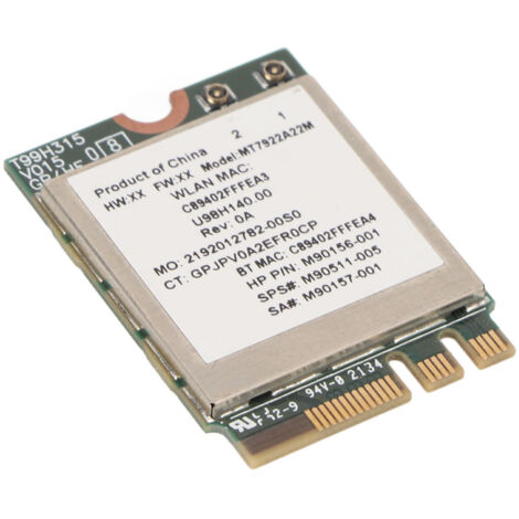 WiFi 6E 2400 Mbit/s, Bluetooth 5.2-Karte, Dualband-M.2-Adapter für PC, ultraschnelle 802.11AX 2,4-GHz-/5-GHz-Verbindung (1/5)
