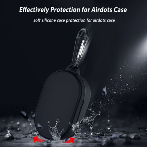 Stoßfeste Silikon-Schutzhülle mit Schlüsselring für Xiaomi Redmi Airdots-Kopfhörer, langlebig und praktisch. (1/4)