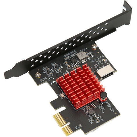 PCIe USB 3.2 Gen 2 Typ E 10 Gbit/s Erweiterungskarte, ASM3142 Controller, Windows 10/8 kompatibel, 2 interne Anschlüsse (1/5)