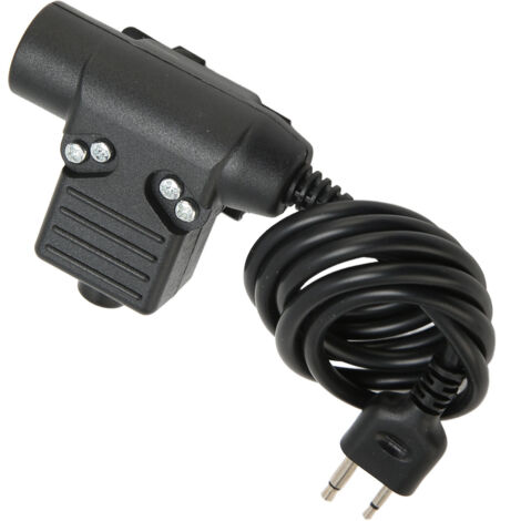 PTT U94-Adapter mit verstärktem Kabel für Vertex- und ICOM-Funkgeräte, 2-poliger Stecker (1/5)