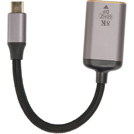 Aluminium-USB-C-auf-DisplayPort-Adapter – 8K 30 Hz, 4K 144 Hz HDR – USB-C-Stecker auf DisplayPort-Buchse (1/5)