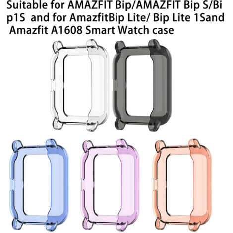 Transparente, stoßfeste Hülle für die Amazfit Smartwatches Bip, Bip Lite, Bip S und A1608 – Wasserdichter Schutz (1/3)