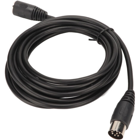 Meter langes DIN 8-poliges Audio-Verlängerungskabel (Stecker/Buchse) für Mikrofone und Lautsprecher (1/5)