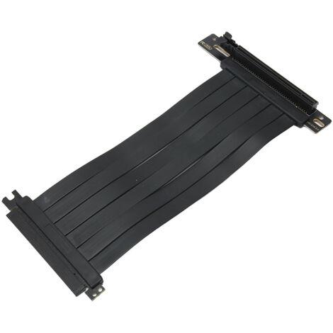20 cm langes rechtwinkliges PCIe 3.0-Verlängerungskabel für Grafikkarten, kompatibel mit x16-, x8-, x4- und x1-Steckplätzen (1/5)