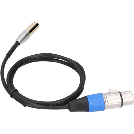 3,5-mm-Miniklinkenstecker auf XLR-Buchse Kabel, 1 Meter – Zinkstecker, Kupfer-Audiokabel (1/5)