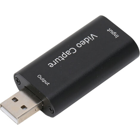 USB 2.0 HDMI-Videoaufnahmekarte für Aufnahme und Streaming – kompatibel mit OBS und VLC (Schwarz) (1/5)