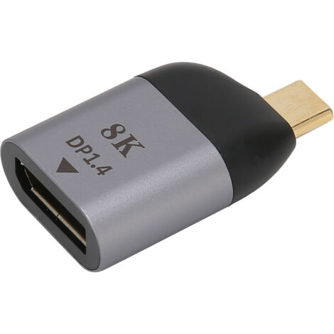 Kompakter USB-C-auf-Mini-DisplayPort-Adapter aus Metall für Windows-PC, Android und Mac (1/5)