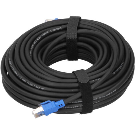 Cat8 40 Gbit/s geschirmtes Ethernet-Kabel 2000 MHz, Gold RJ45, für Hochgeschwindigkeitsnetzwerke, Server und Gaming (20 m) (1/5)