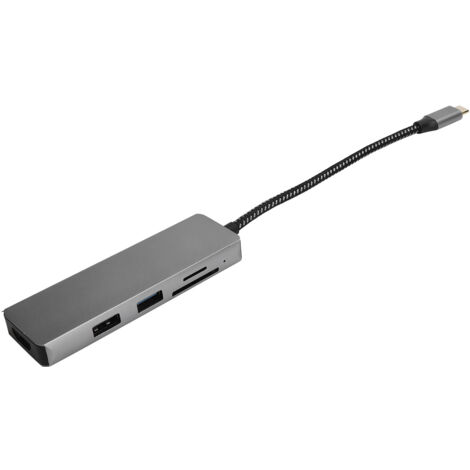 5-in-1 USB-C-Hub mit 4K-HDMI-, USB 3.0- und Speicherkartenleseranschlüssen (1/5)