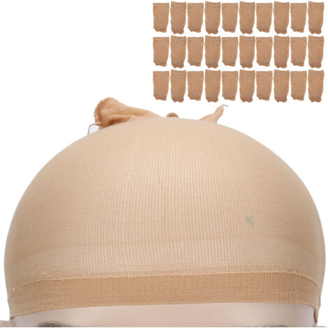 30 Stück professionelle, waschbare elastische Haarbänder für Perücken und Haarverlängerungen, Naturfarbe (1/5)