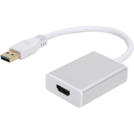 USB-C-zu-HDMI-Adapter mit Bildschirmspiegelung und Mediaplayer – Metallic-Grau (1/5)