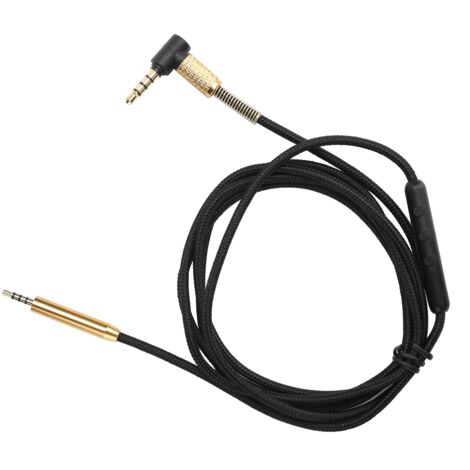 Audiokabel mit Mikrofon (2,5 mm auf 3,5 mm) für AKG Y40, Y50, Y45 Kopfhörer – Schwarz (1/5)