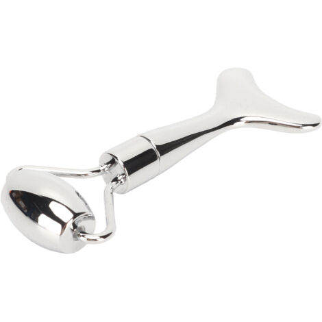 Doppelseitiger Roller und Gua Sha aus Zinklegierung – Anti-Schwellungen- und Glättungsmassagegerät – Silber (1/5)