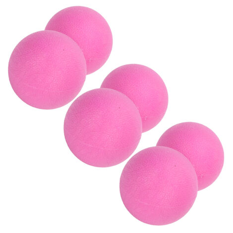 Erdnussförmiger Silikon-Massageball für Muskelregeneration und Yoga – Rosa (1/5)