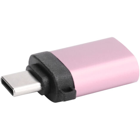 USB-C-Buchse auf USB 3.0-Stecker-Adapter für schnelle Datenübertragung und Aufladung, flexibel und kabellos (Pink) (1/5)