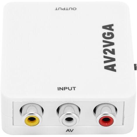 Tragbarer AV-zu-VGA-Videokonverter, Full HD 1080p mit USB-Netzteil – Universaladapter für Monitore (1/5)