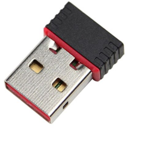 Kompakter USB-WLAN-Adapter, tragbarer WLAN-Netzwerkempfänger für PC (1/5)