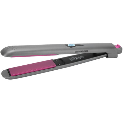 Keramikbeheizter Haarglätter, 12 Temperaturstufen mit LCD-Anzeige, europäischer Stecker 110–240 V (1/5)
