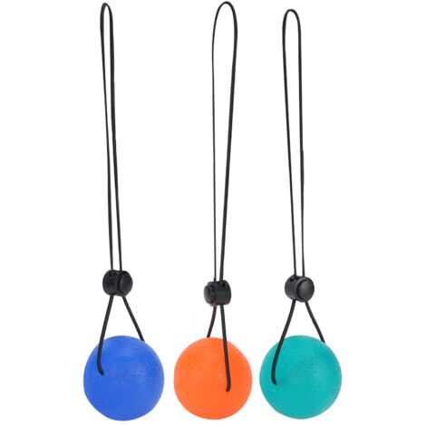 Handgelenk- und Handmassagebälle – Rehabilitation, Muskelaufbau und Stressabbau (3 Stück, Blau, Orange, Grün) (1/5)
