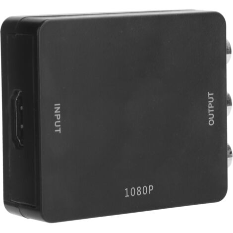 HDMI-zu-RCA-Konverter 1080p Schwarz – Plug-and-Play-Audio-Video-Adapter (1/5)