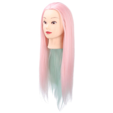 Übungskopf für Haarstyling und Flechtfrisuren, hellrote Farbe, praktisch zum Schneiden und Üben (1/5)