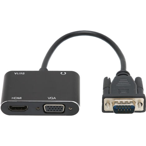 VGA-zu-HDMI-Adapter mit Audioausgang, Videokonverter für PC-Monitor (1/5)