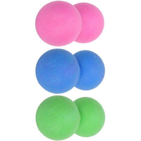 Silikon-Massageball zur Linderung von Muskel- und Faszienverspannungen, Fitness- und Yoga-Zubehör – Rot, Grün, Blau (1/5)