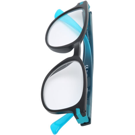 Unisex-Lesebrille für Alterssichtigkeit - Modernes Schwarz-Blau (+300) (1/5)